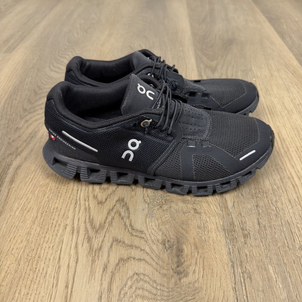 On Cloud Shoes Womens Size 6 Black Mesh Running Cushioned CloudTec Road Athletic